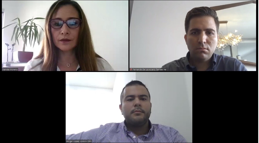 Conferencia - Pamela Moreno, Fernando Delis, Holger Lopez